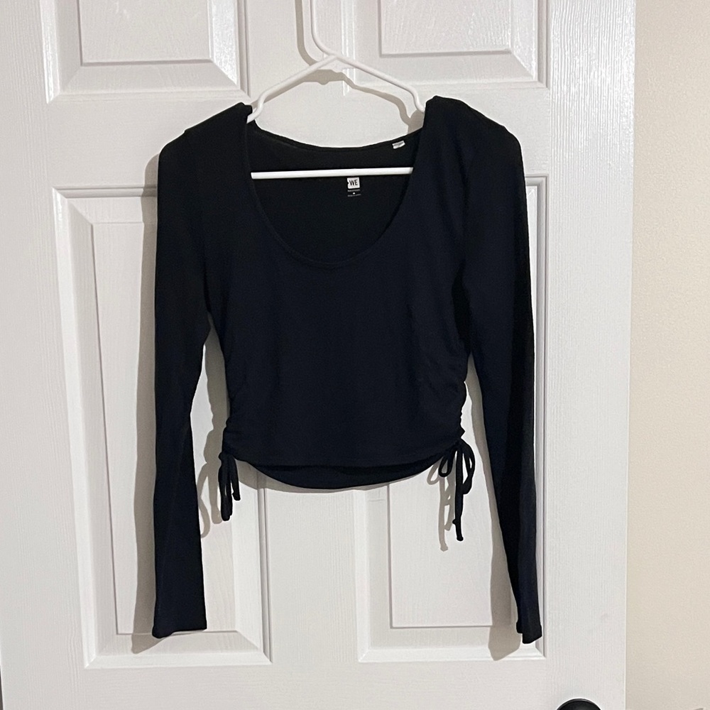 me to we double sided tie long sleeve tee